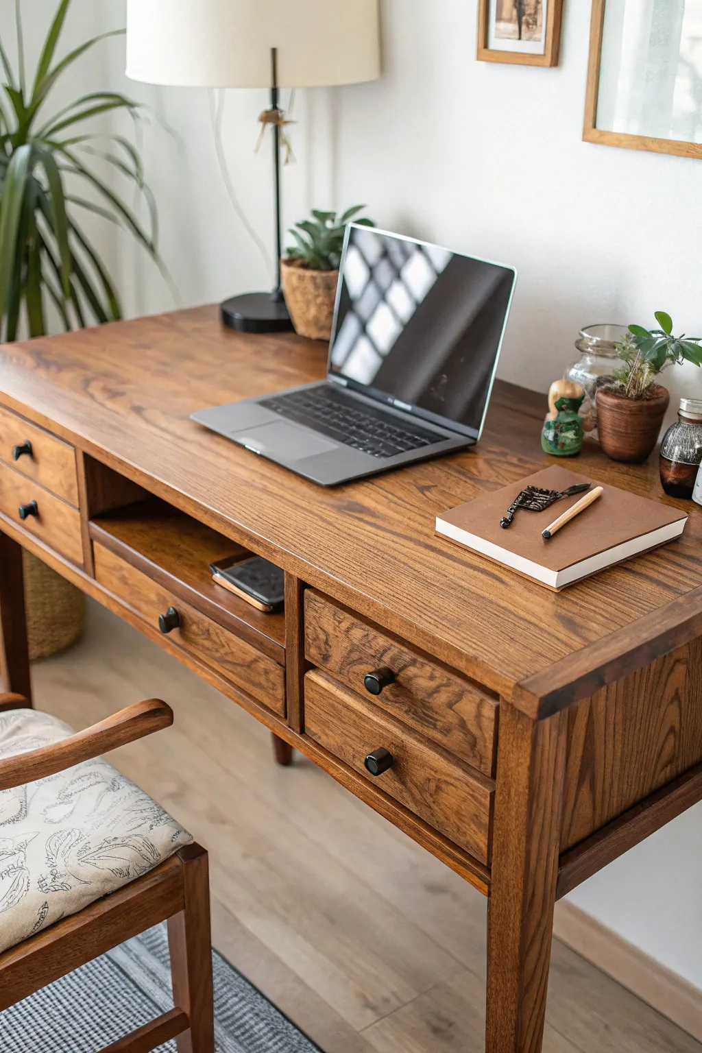 Elevate your workspace with a stunning, eco-friendly finish that brings out the natural beauty of wood.
