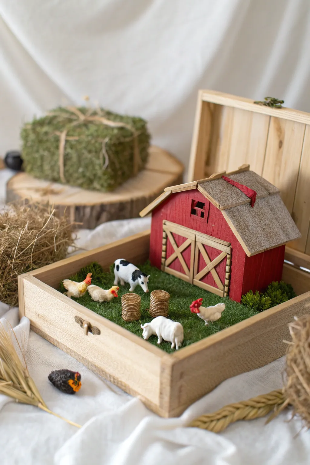 Discover the charm of a miniature farm – a perfect blend of simplicity and natural beauty.