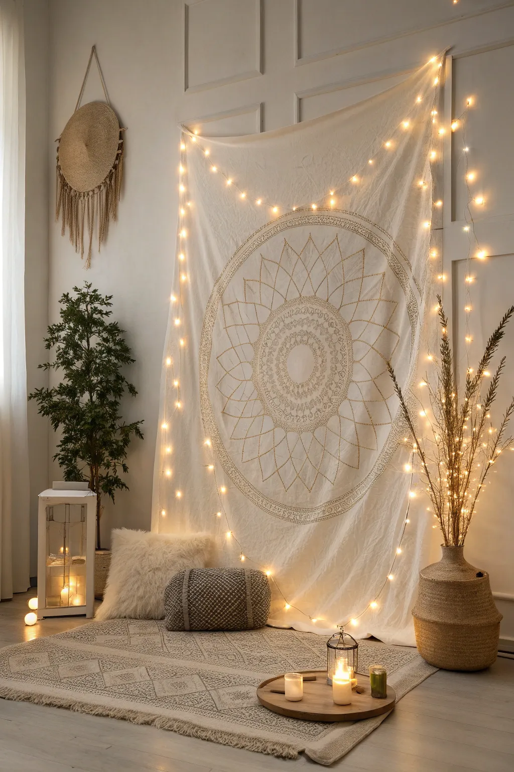 Transform your space with the warm glow of DIY illuminated wall art, where Scandinavian minimalism meets Boho charm.