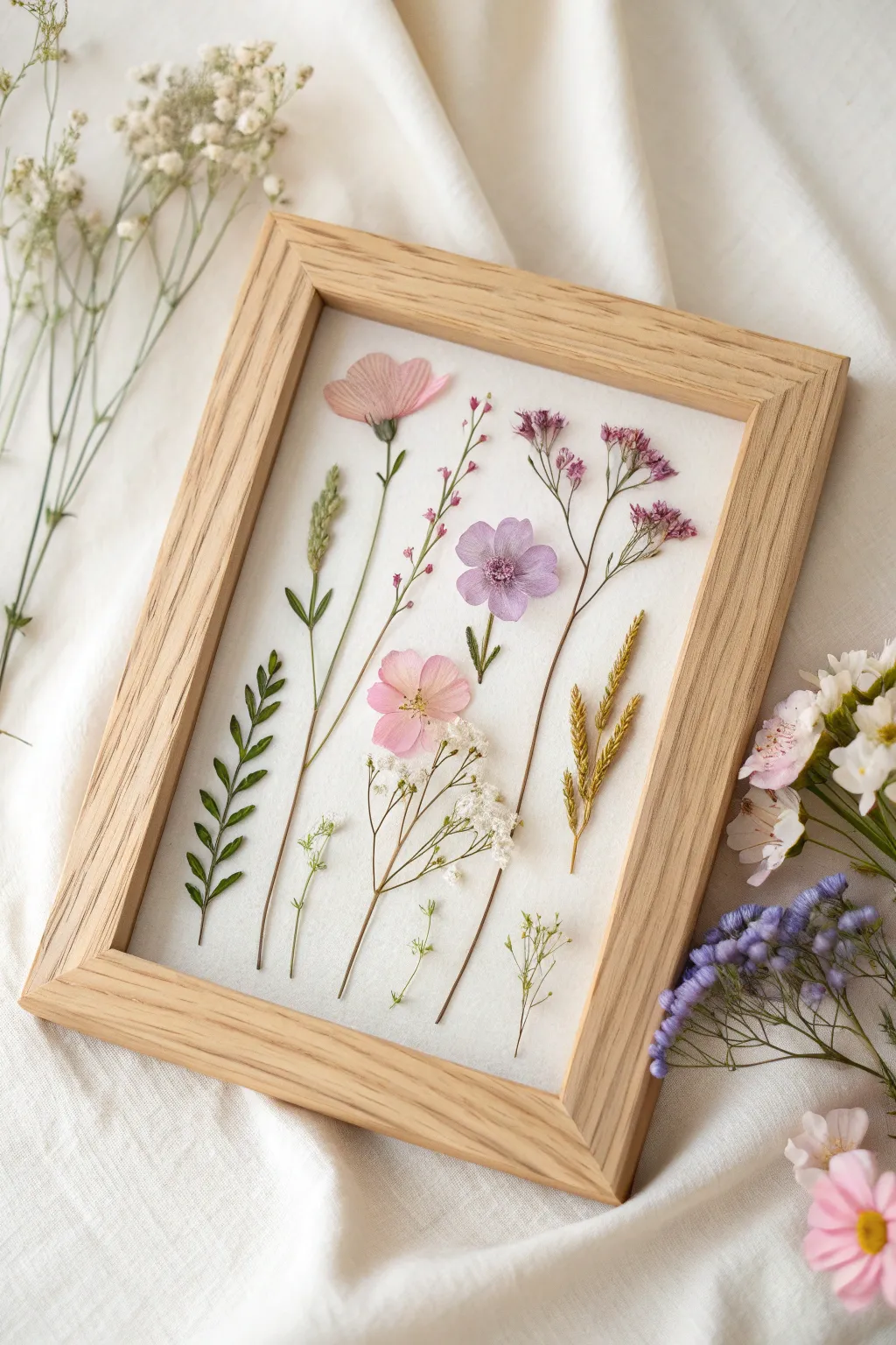 Celebrate cherished moments with the timeless beauty of pressed flower frames.
