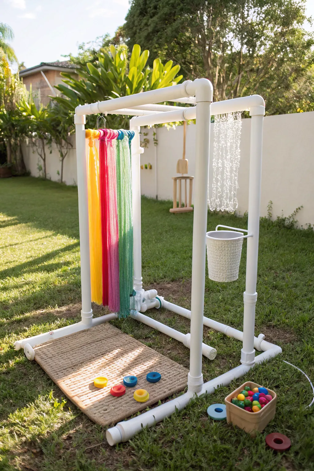 Transform your backyard into a whimsical world of fun with this minimalist DIY kid wash!