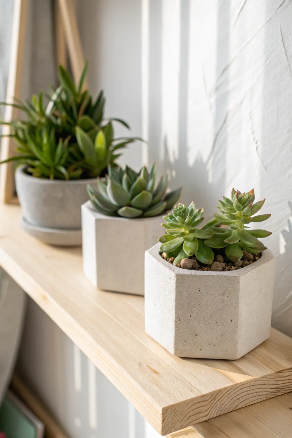 Add a touch of nature to your bookshelf with these whimsical plant pot bookends. 🌿 #DIYDecor #ScandiBoho