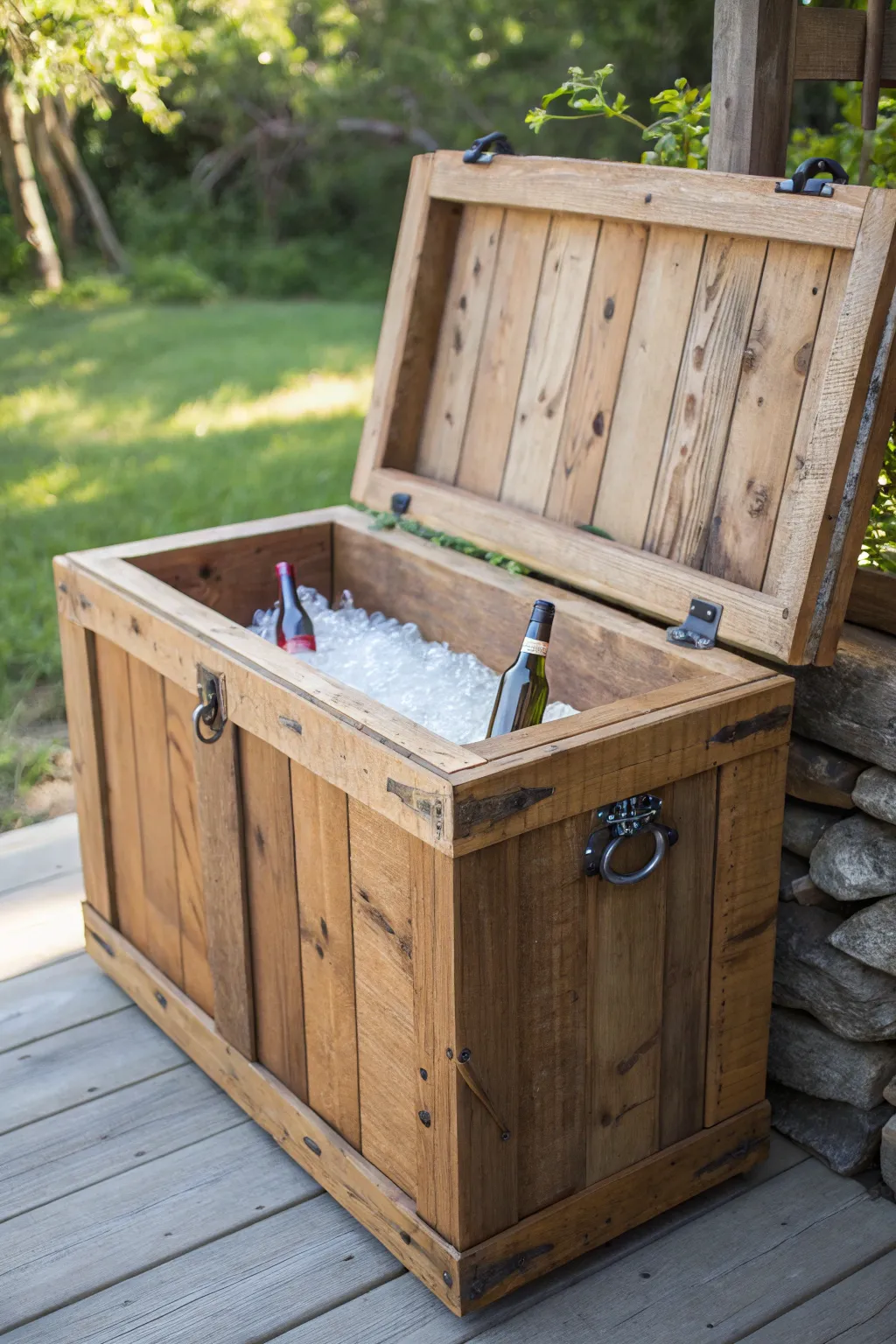 Elevate your outdoor gatherings with a custom-built ice chest that combines style and functionality.
