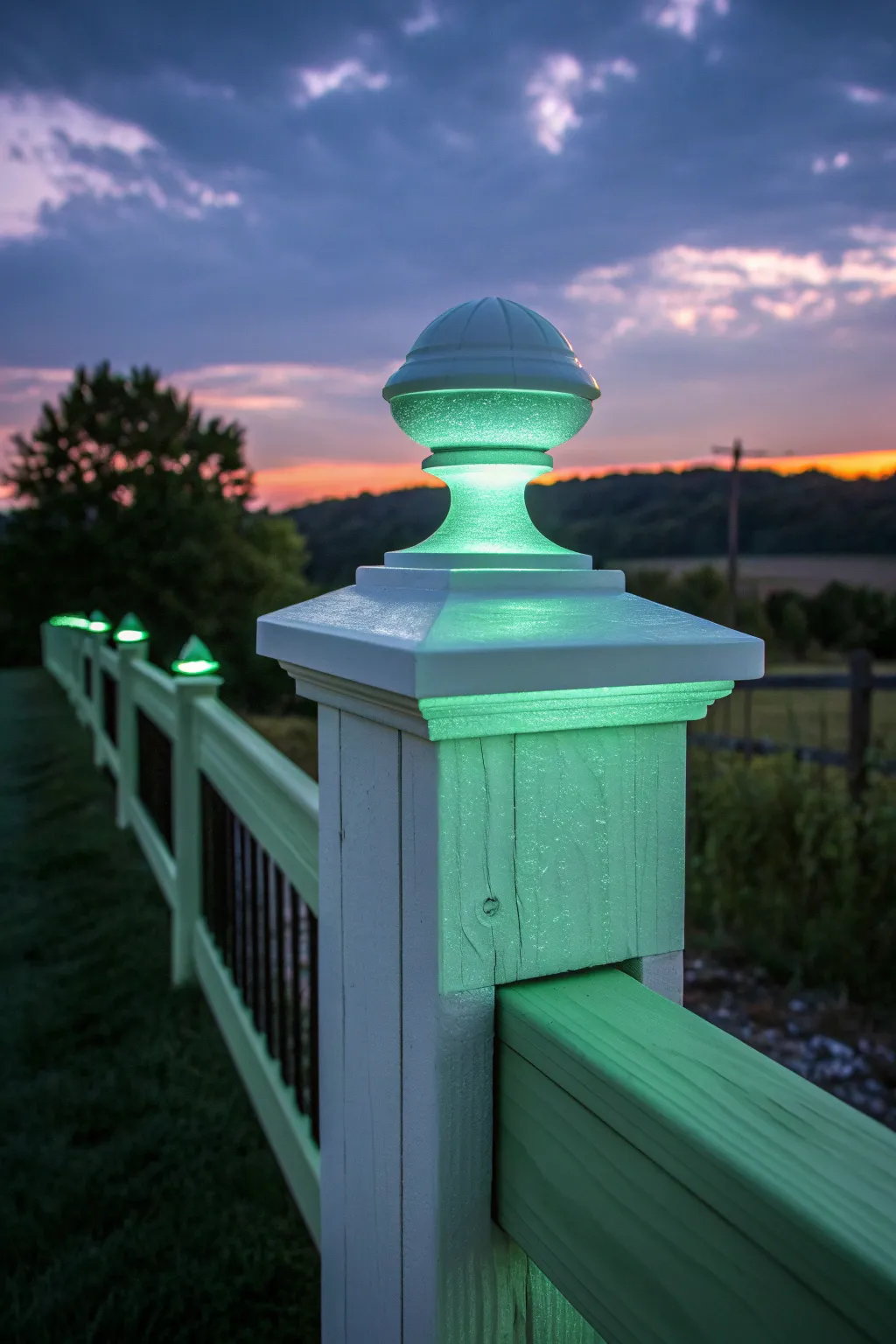 Transform your fence into a nighttime wonder with glow-in-the-dark paint magic.