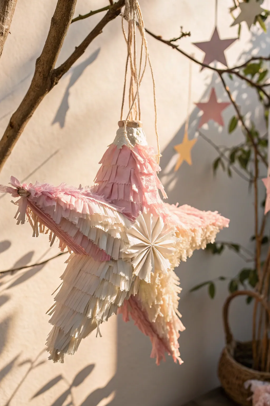 Craft a magical moment with this stunning DIY piñata, where minimalist elegance meets playful surprise.
