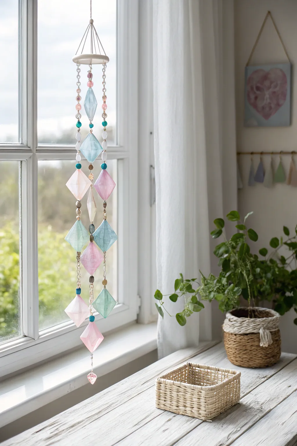Catch the sun's magic and brighten your mom's day with this DIY sun catcher!