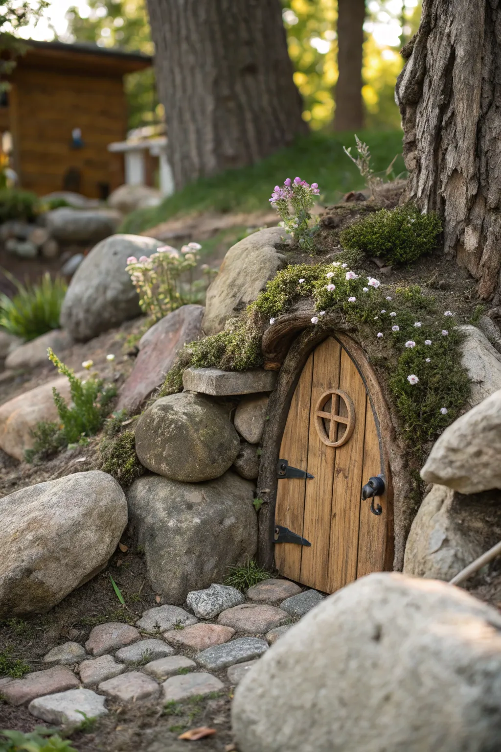 Discover the magic of secret gnome hideouts in your garden, where simplicity meets natural beauty.