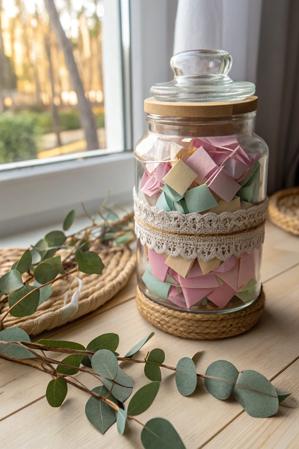 Capture the heart with a DIY Memory Jar, filled with cherished notes and love.
