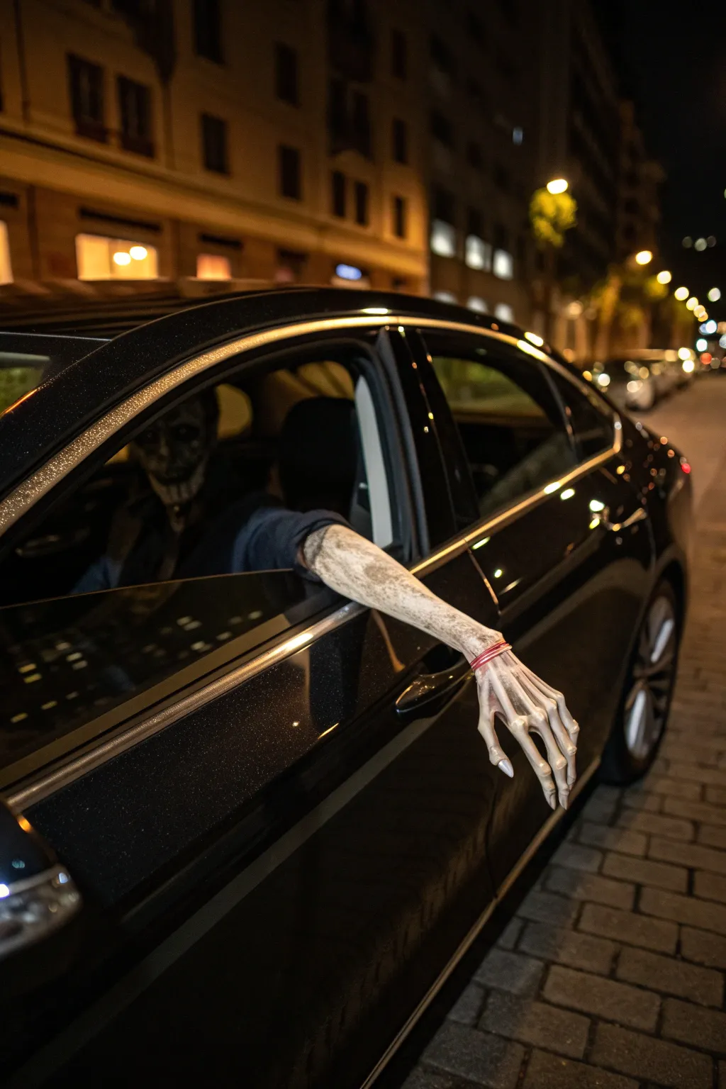Elevate your Halloween game with this spine-chilling car decoration!