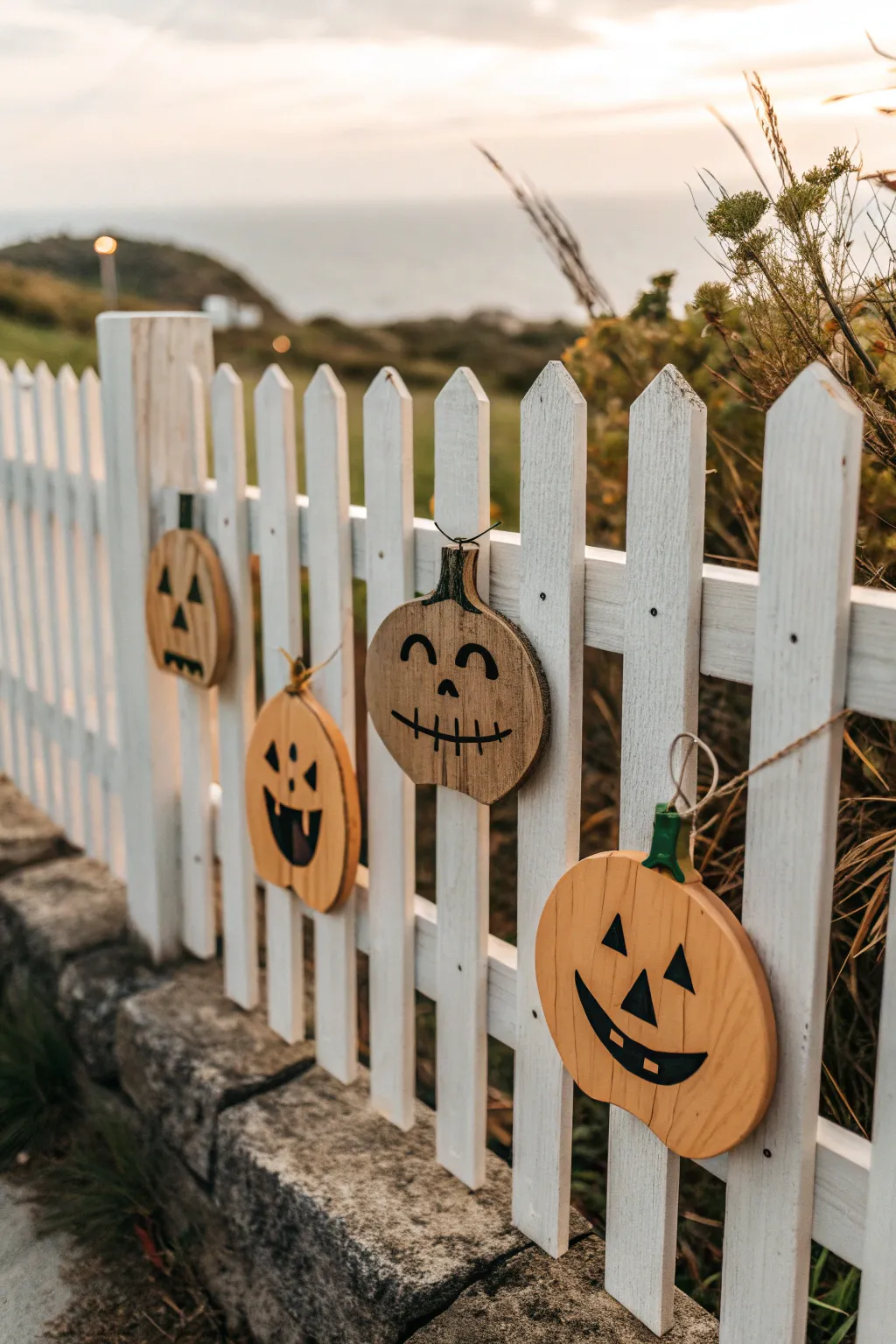 Elevate your Halloween decor with crafted frightful faces that blend Scandinavian simplicity with boho charm.