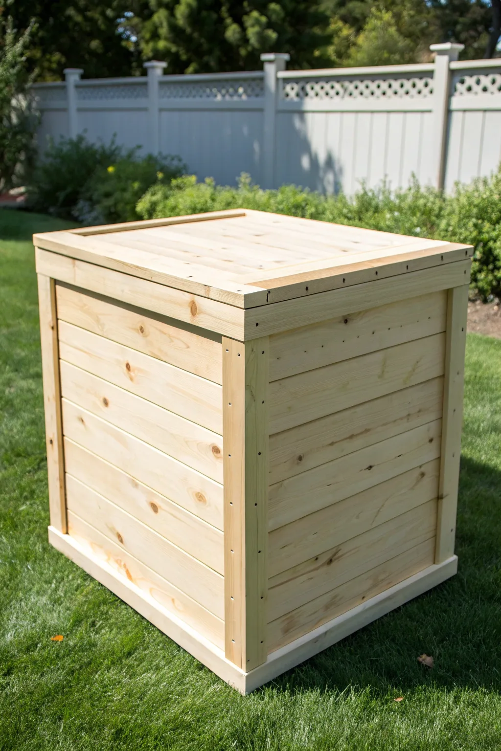 Transform your backyard with this DIY weatherproof box—where simplicity meets durability.