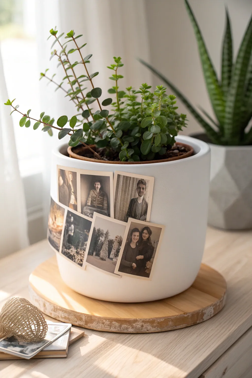 Celebrate Mother's Day with a personal touch: A stylish photo planter that captures cherished family moments.