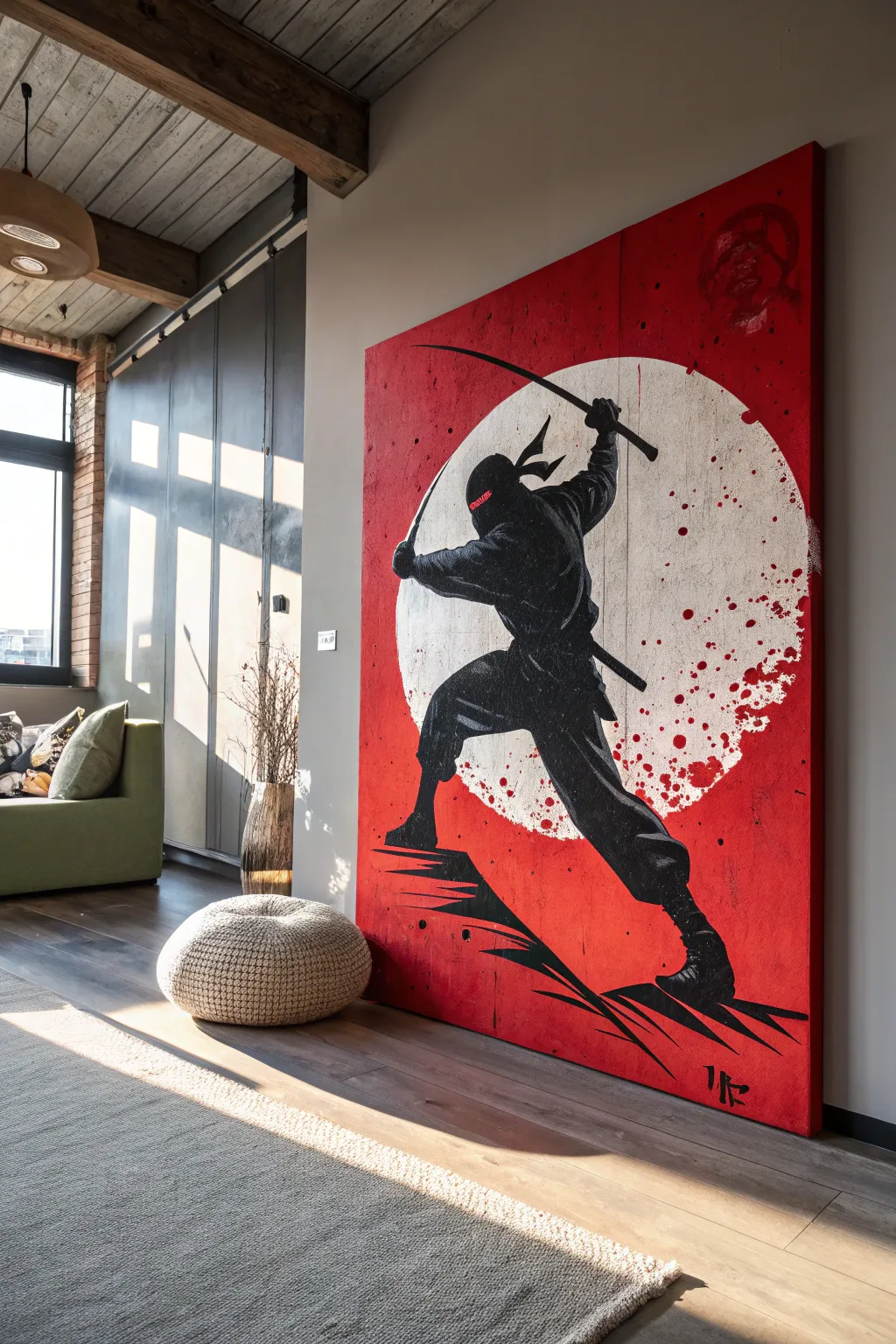 Unleash stealth and style with this dynamic ninja wall art—perfect for adding bold flair to any space.
