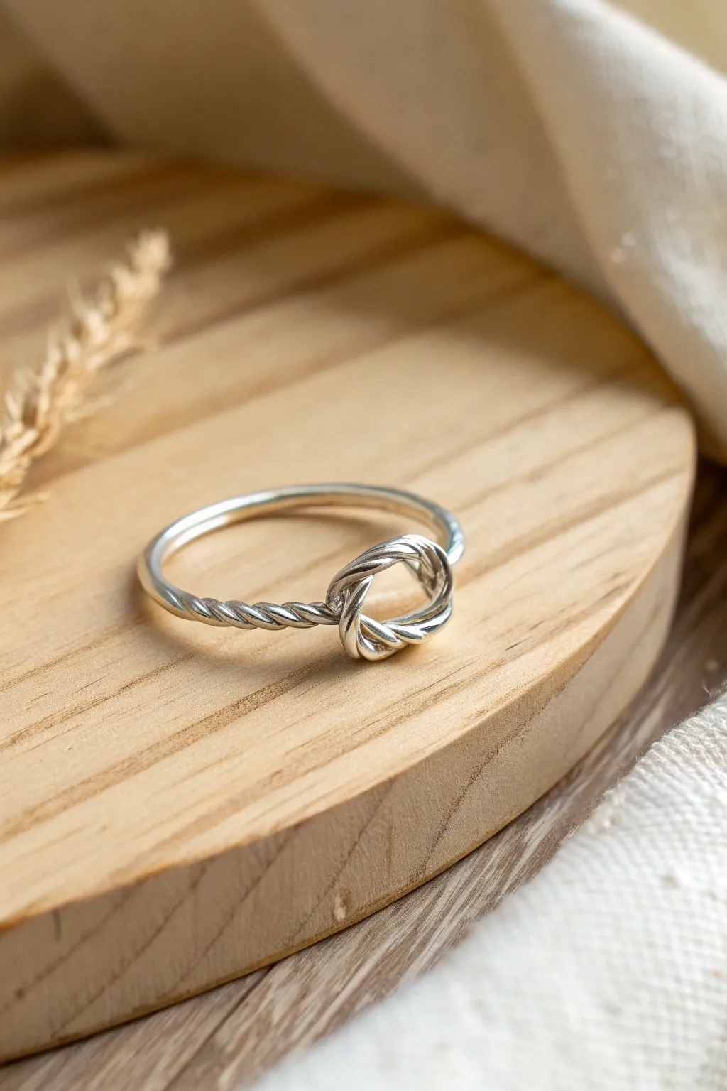 Elegance in Simplicity: Discover the Art of Twisted Knot Rings.