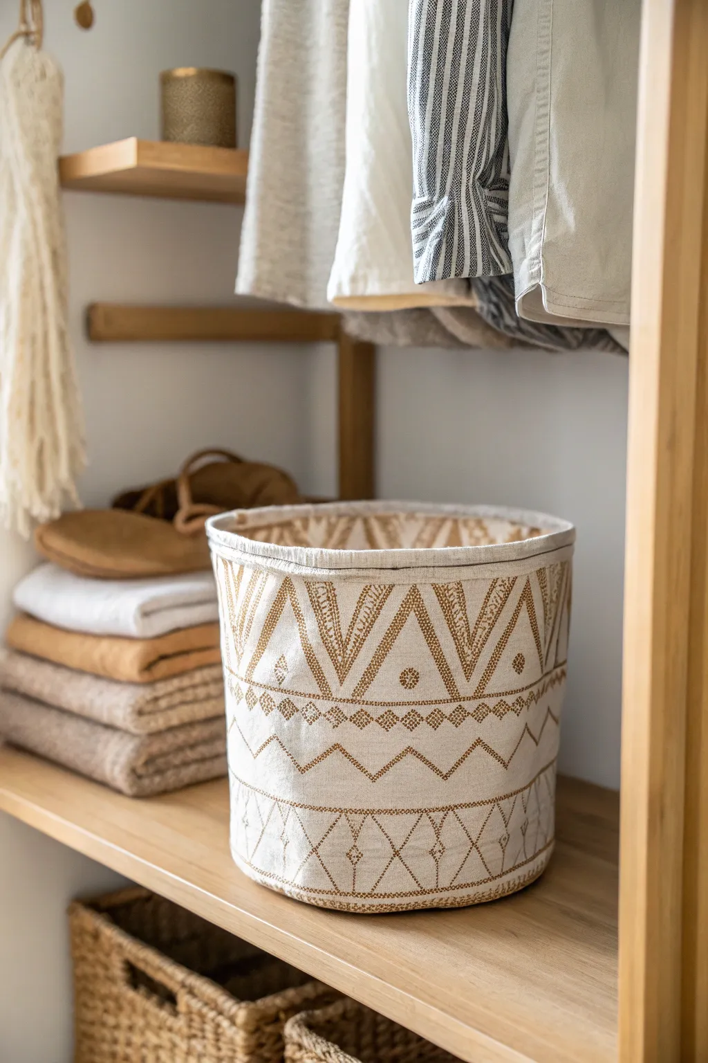 Elevate your closet with handcrafted fabric bins for stylish and soft storage solutions.