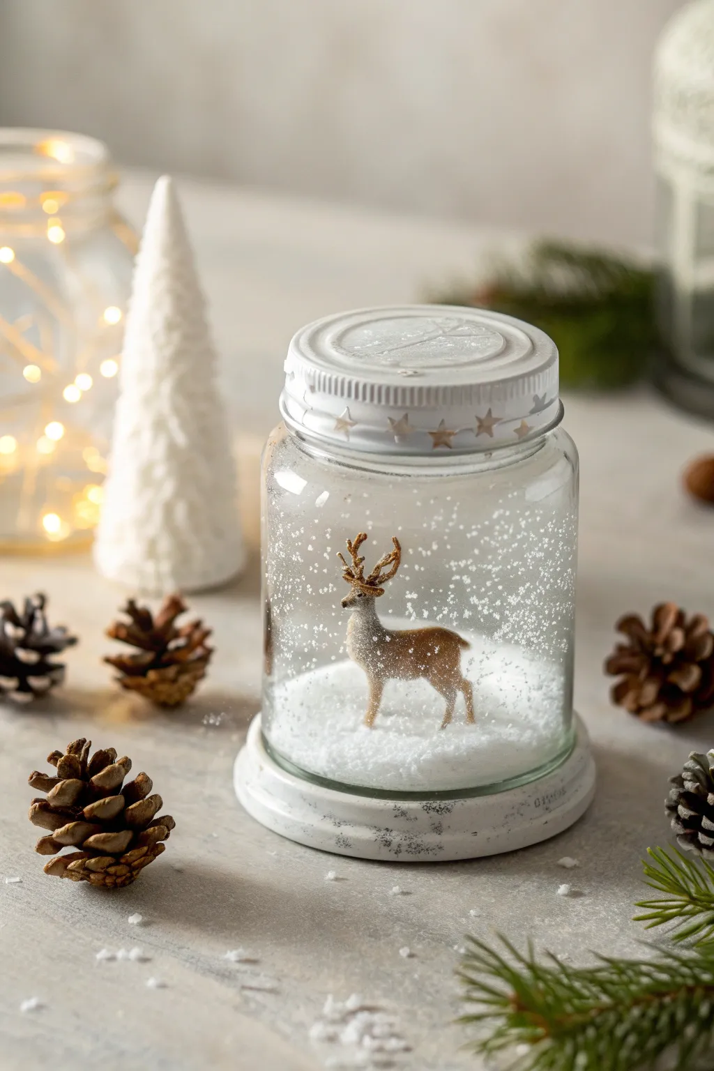 Capture the enchantment of winter with a DIY snow globe—a simple, elegant keepsake that brings handcrafted charm to your holiday decor.