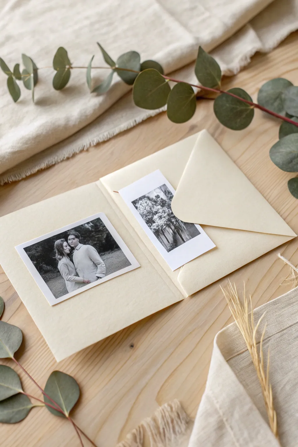 Capture cherished classroom memories with this elegant fold-out photo card.