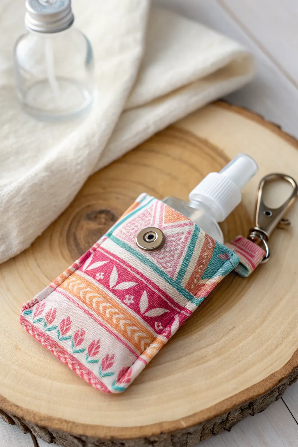 Elevate your teacher gift game with this chic DIY hand sanitizer holder, blending style and practicality effortlessly.