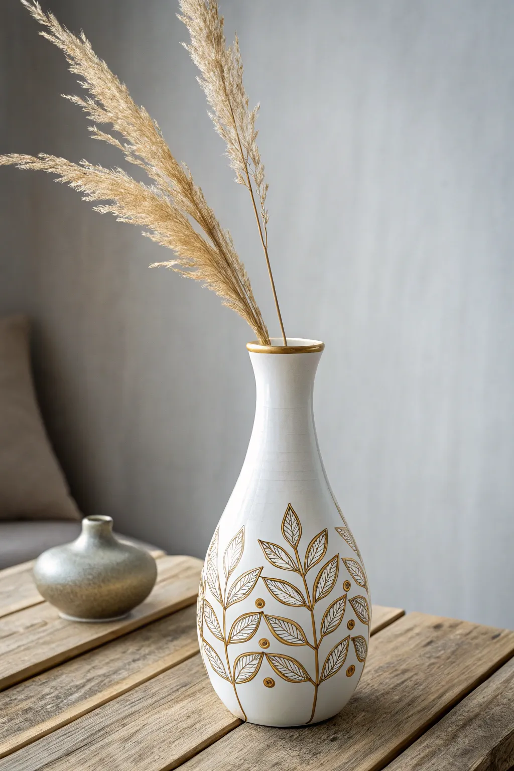 Gilded Glamour: Elevate your decor with a touch of gold leaf elegance. #DIYDecor #ScandiBoho #MinimalistChic