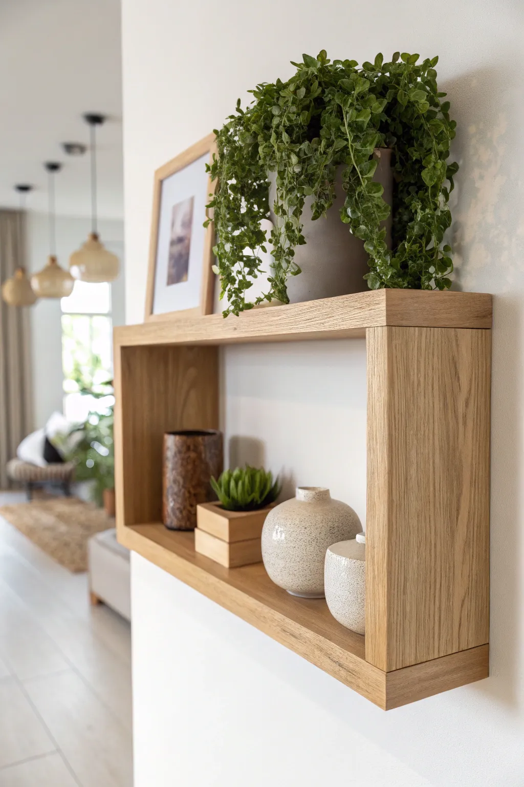 Elevate your space with the simplicity and elegance of floating box shelves.