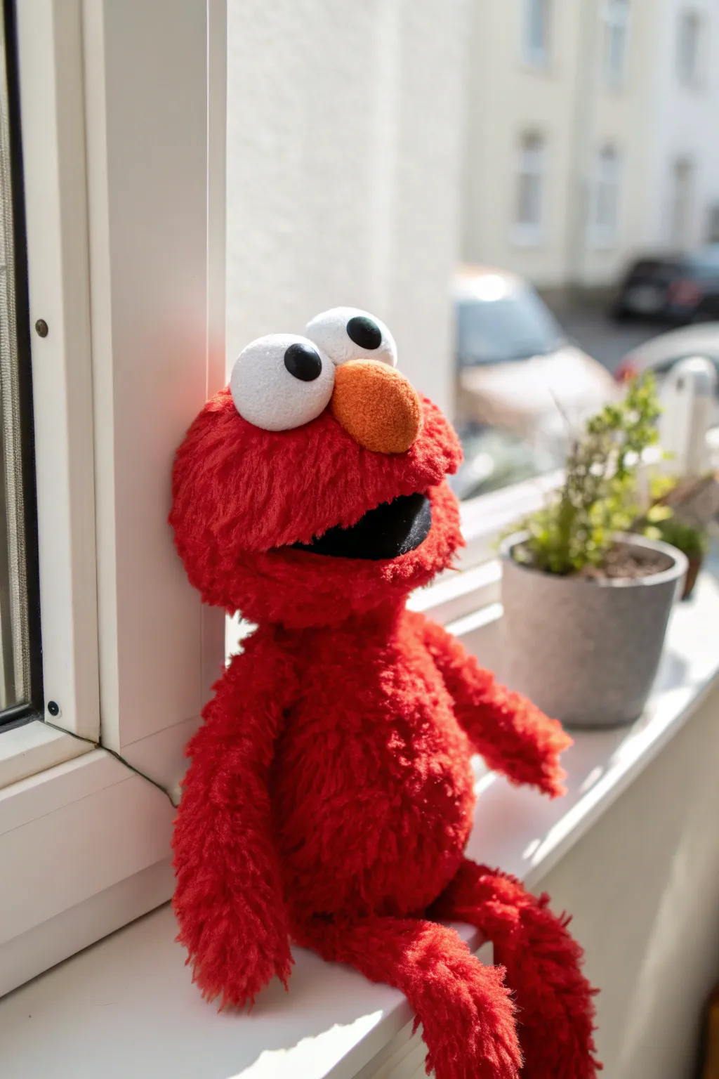 Craft your own Elmo magic with minimalistic charm and a touch of whimsy.