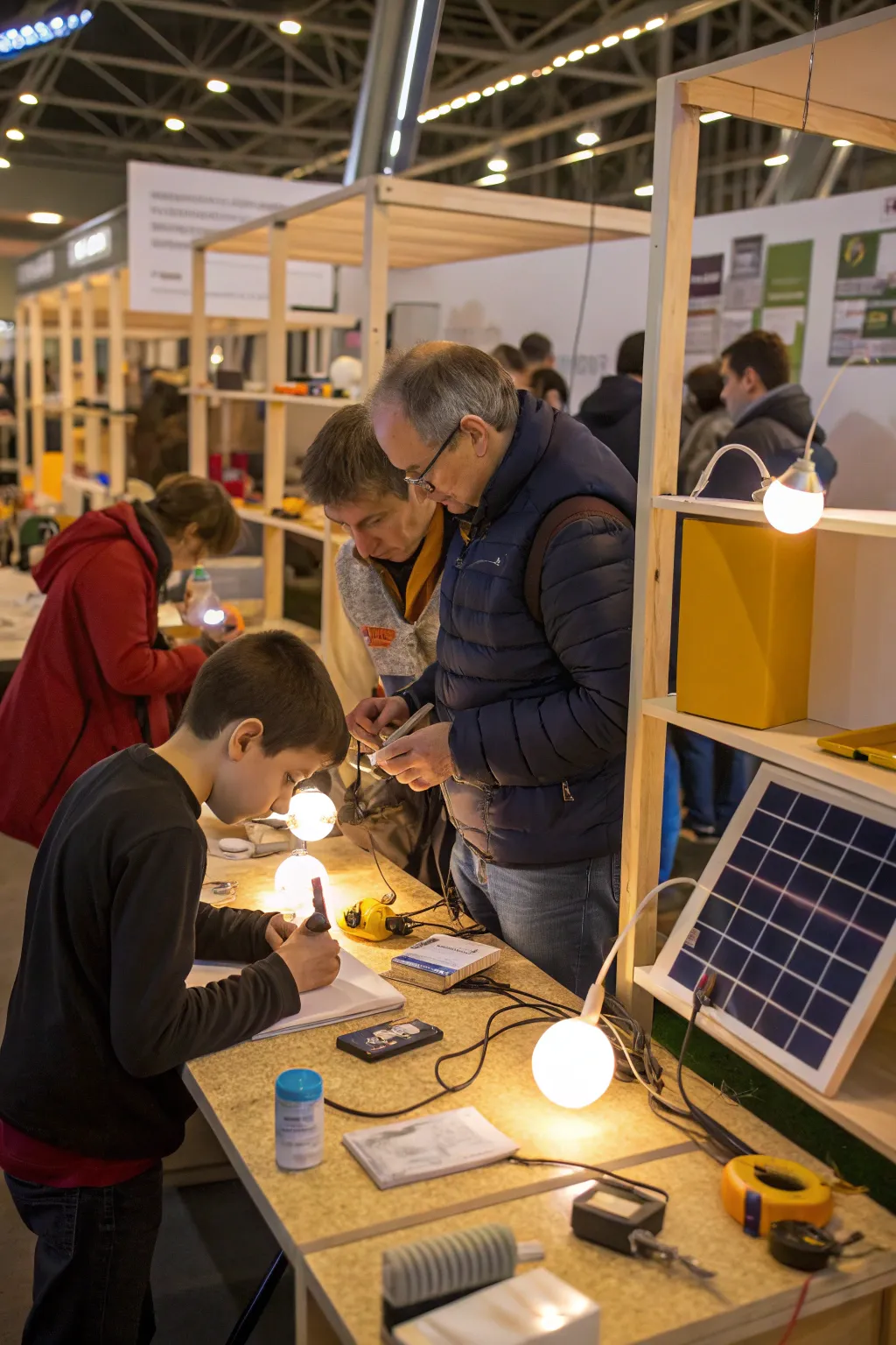 A hands-on workshop teaching the basics of solar energy.