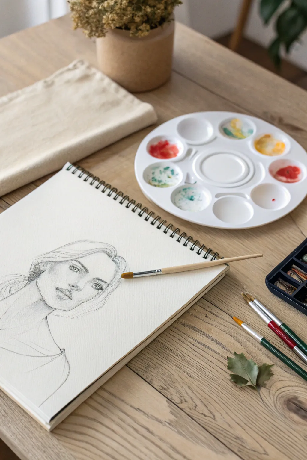 Transform your sketches with a splash of watercolor magic, adding depth and dreamy hues to your art.