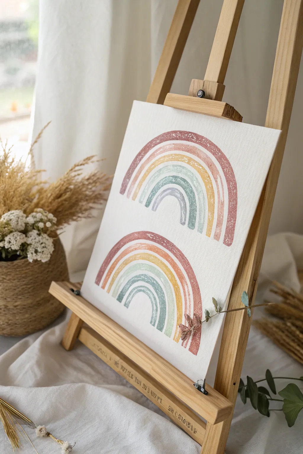 Brighten your day with serene rainbow patterns, where simplicity meets vibrant harmony.