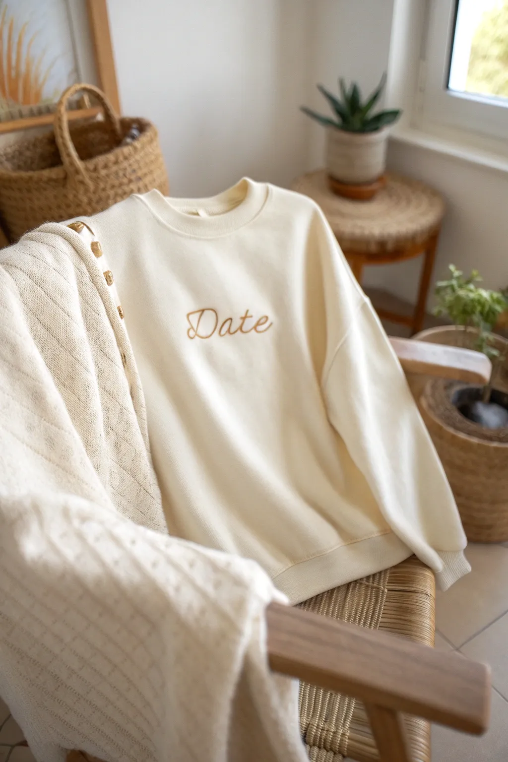 Celebrate life's milestones with timeless elegance—embroidered dates on your favorite sweatshirt.