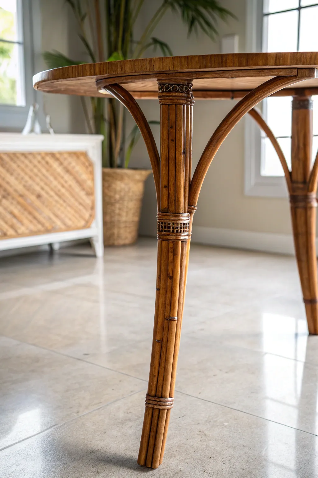 Elevate your space with sustainable style: Bamboo meets epoxy in perfect harmony.