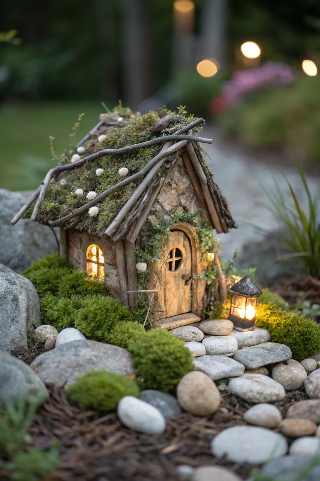 Enchant your garden with a glowing fairy haven—perfect for magical evenings!
