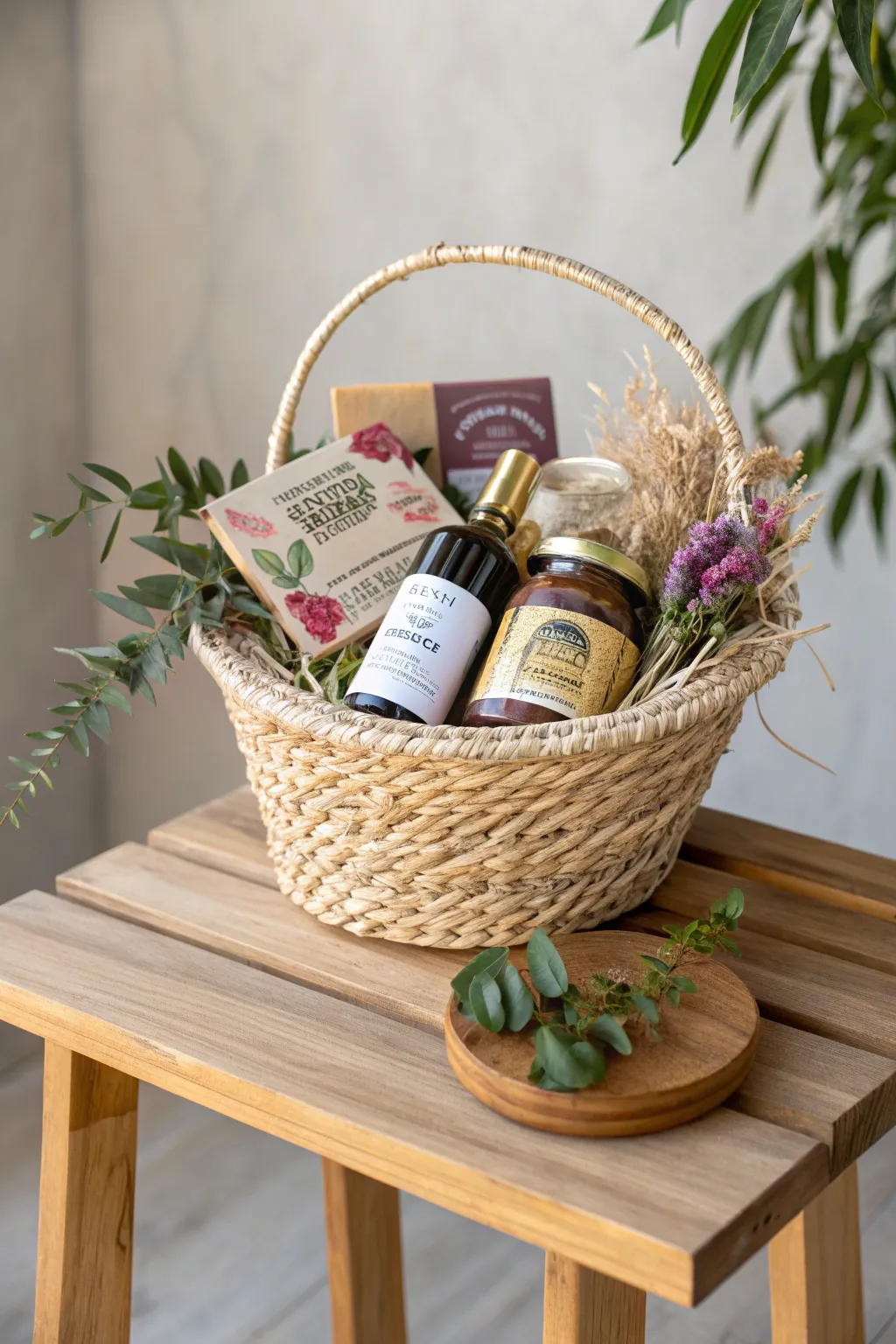 Locally crafted delights in a basket—perfect for sharing the taste of home.