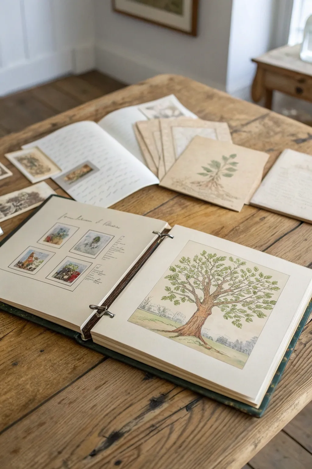 Celebrate your roots with ancestral art in your family tree album. A timeless tribute to your heritage.