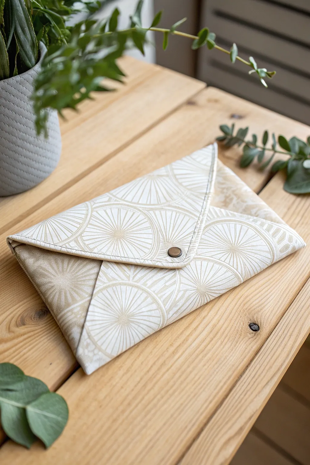 Elevate your style with a touch of boho chic—this handcrafted envelope clutch is your perfect night-out companion.