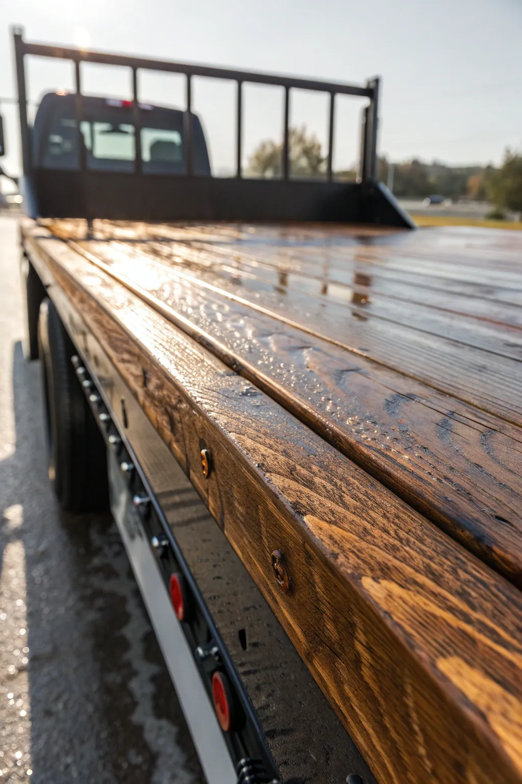 Elevate your flatbed style with a sleek, weatherproof finish that stands the test of time.