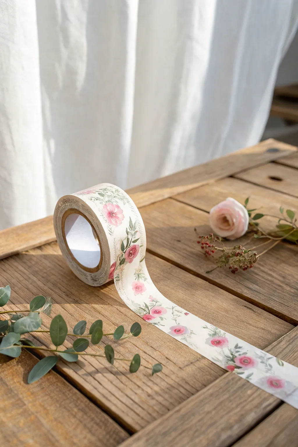 Elevate your birthday cards with the effortless charm of floral washi tape.