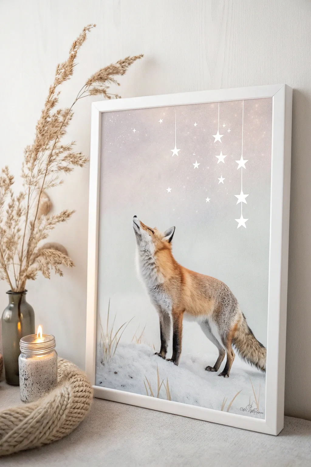 Discover the enchanting beauty of a surreal fox dreamscape, where imagination meets minimalist elegance.