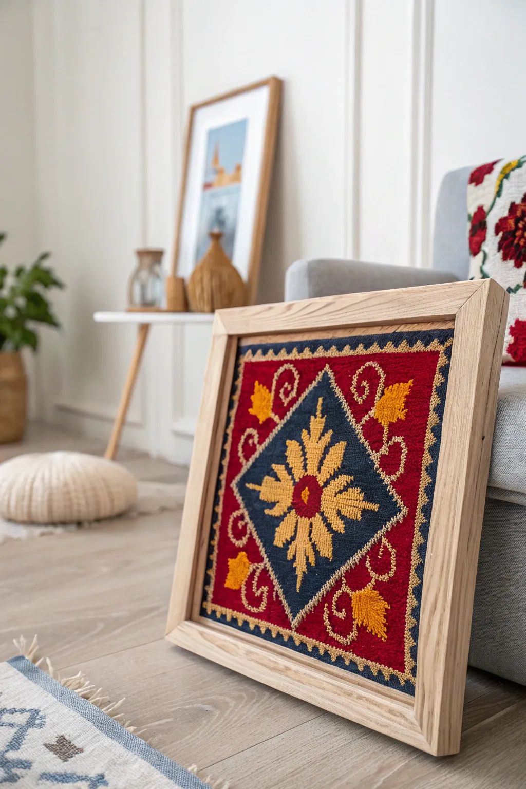 Transform your space with bold colors and exquisite craftsmanship in needlepoint.