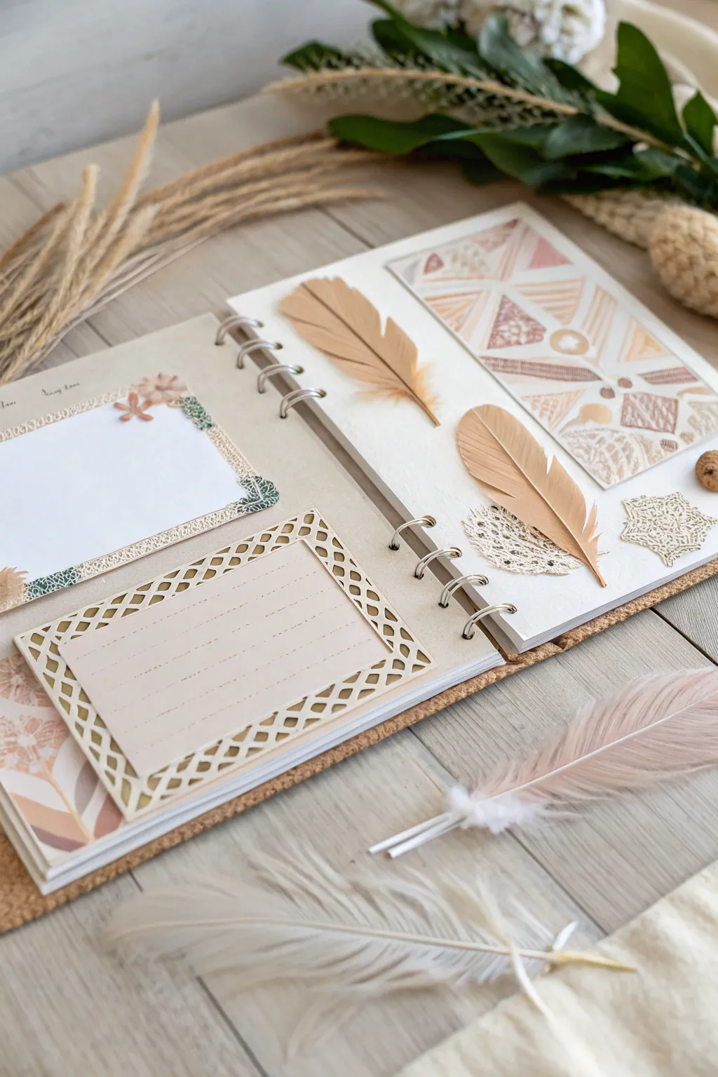 Elevate your scrapbook with handcrafted borders that tell a story of creativity and simplicity.