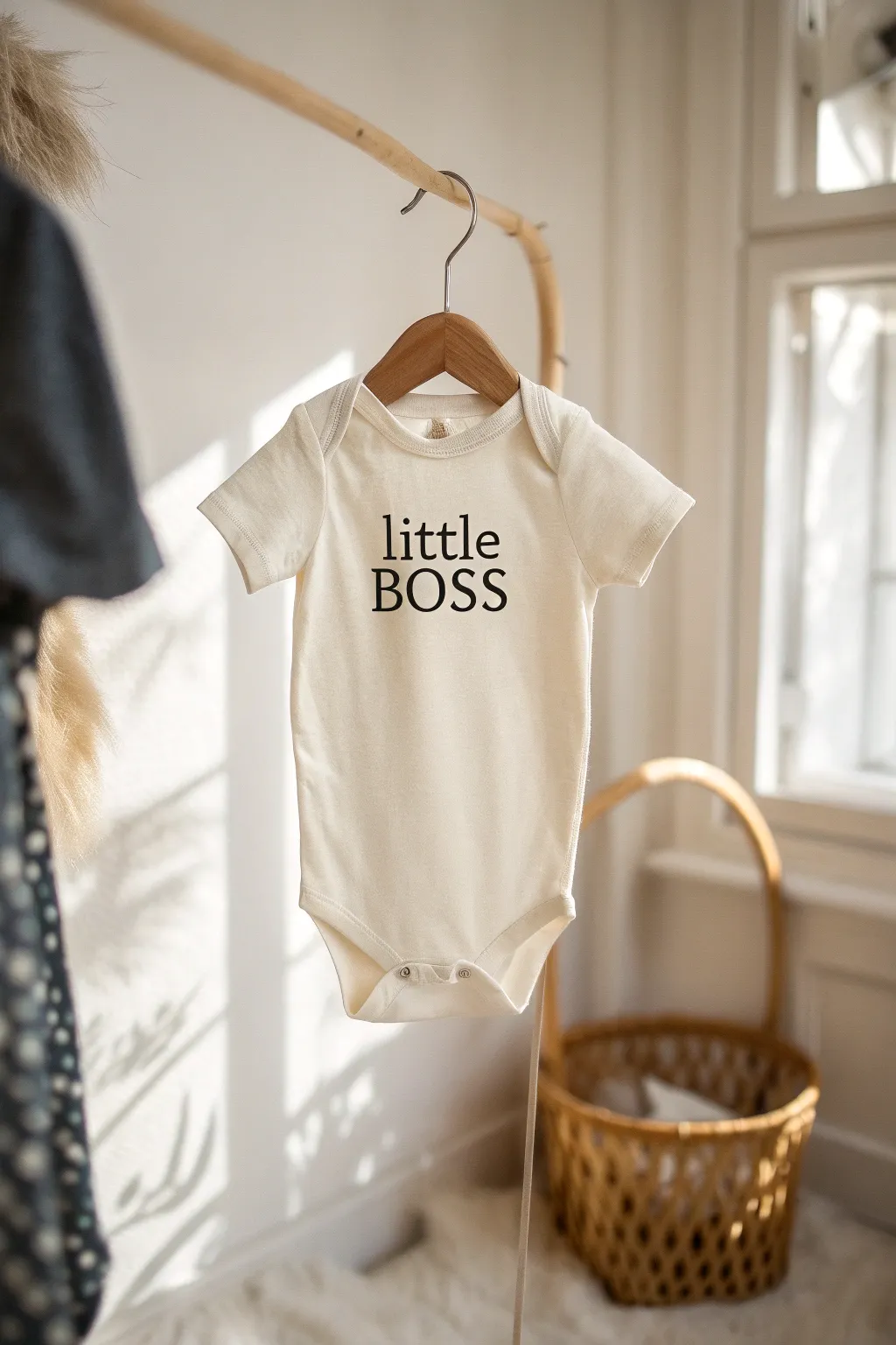 For the tiny ruler of your home: Embrace the sass with style. 🌿👶 #LittleBoss #ScandiBoho