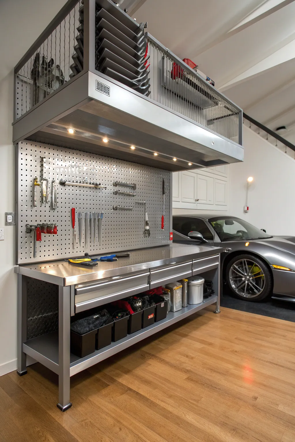 Elevate your car projects with a mezzanine workshop—where precision meets passion.