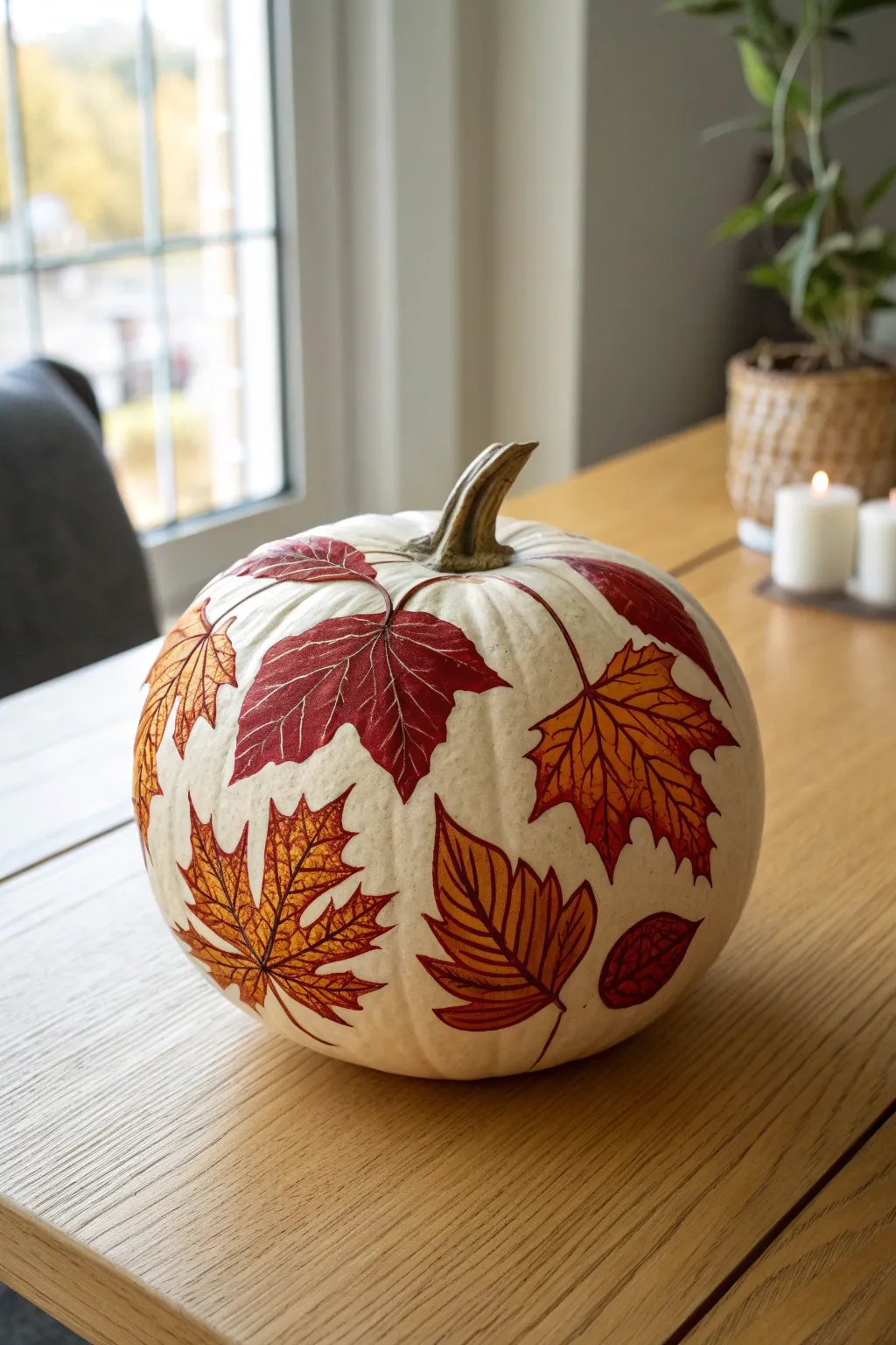 Embrace autumn's charm with a beautifully crafted pumpkin design.