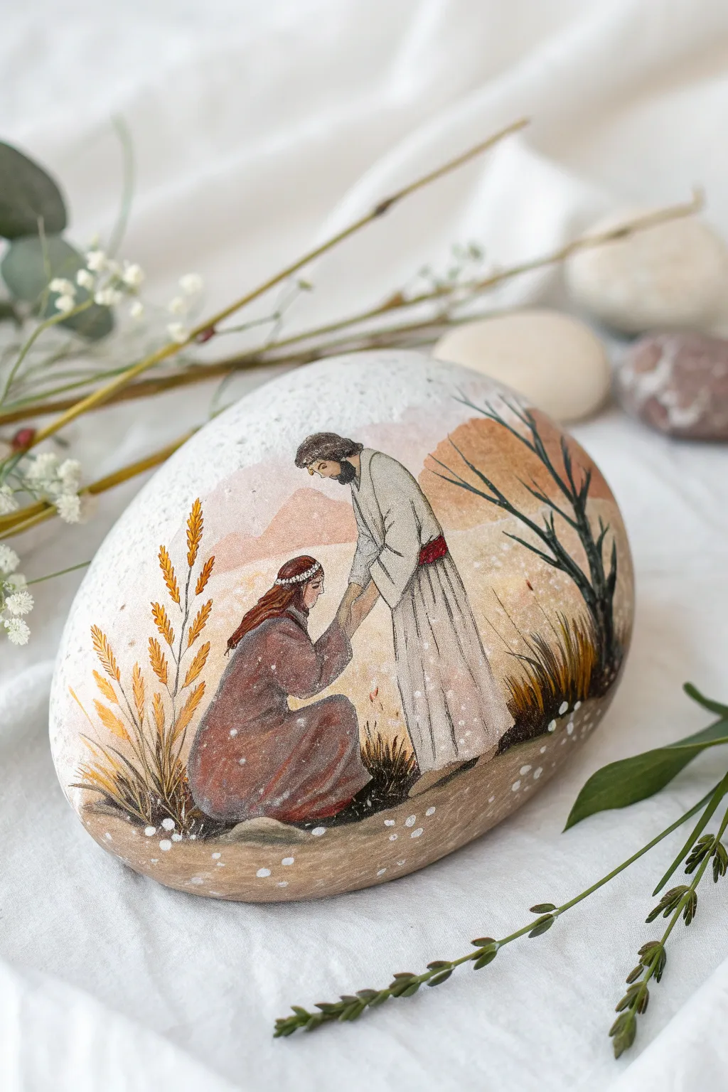 Discover the beauty of storytelling through art with this Good Samaritan Story Stone. Perfect for teaching kindness.