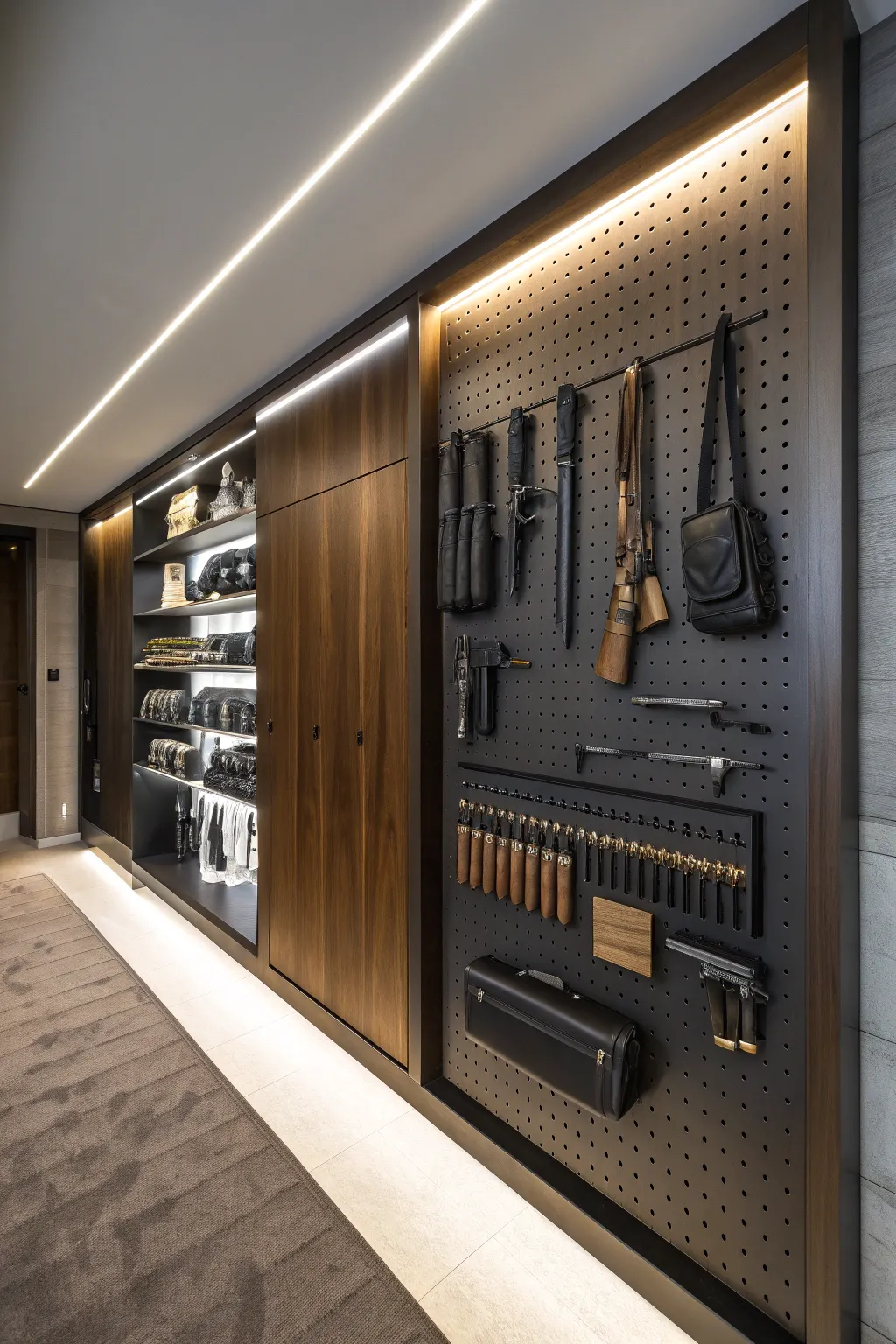 Transform your garage into an organized haven with a stylish pegboard wall. Function meets elegance.