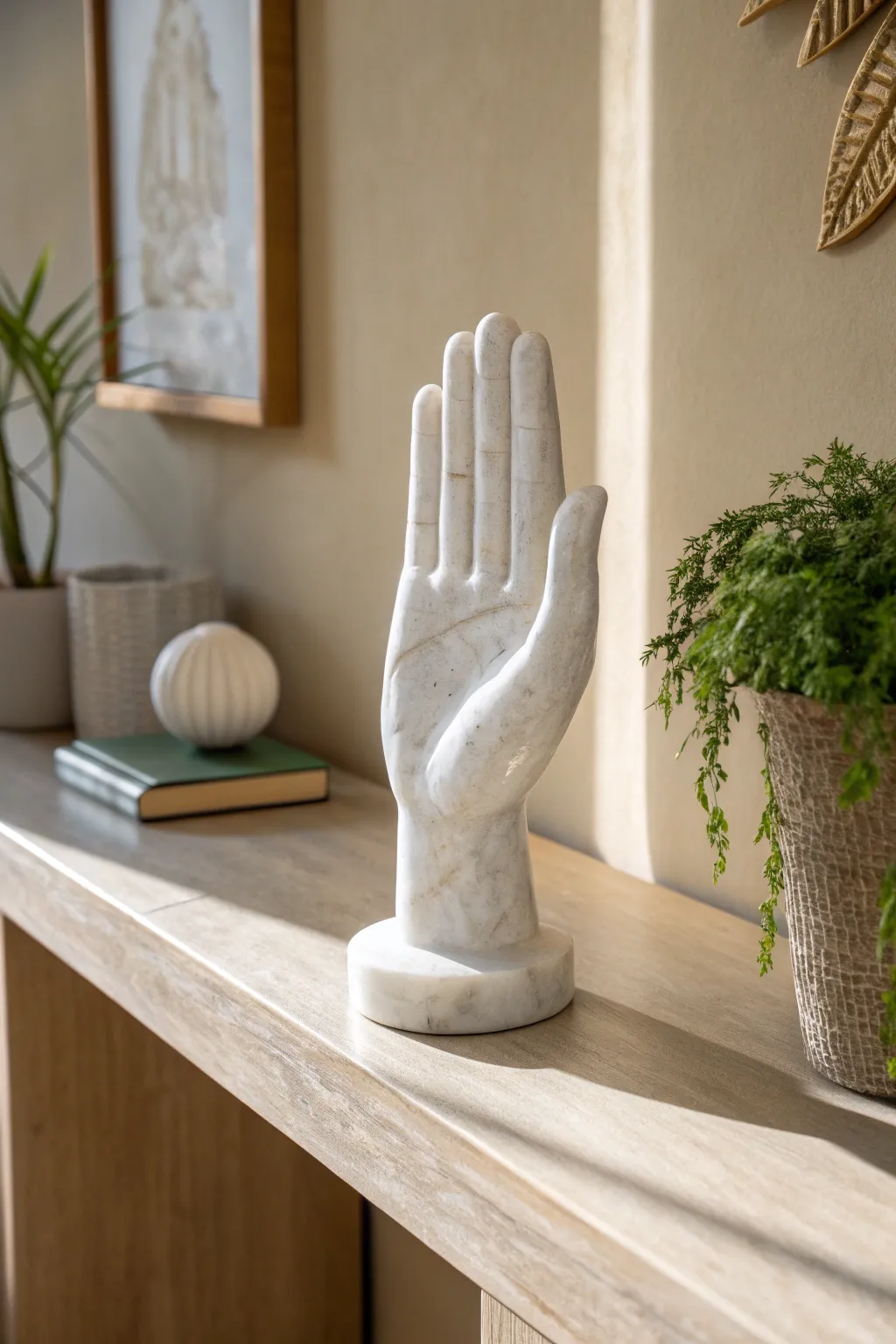 Elevate your space with the subtle artistry of miniature hand sculptures. Perfect for a touch of elegance and creativity.