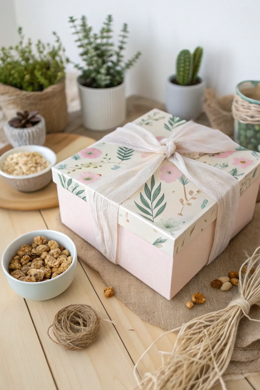 Transform cereal boxes into stylish, eco-friendly gift boxes with a boho twist.