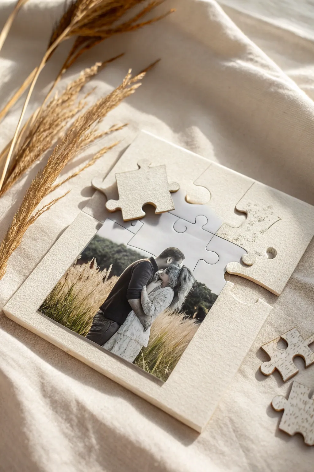 Piece Together Memories: A Personalized Puzzle Card for Cherished Family Moments 🌿