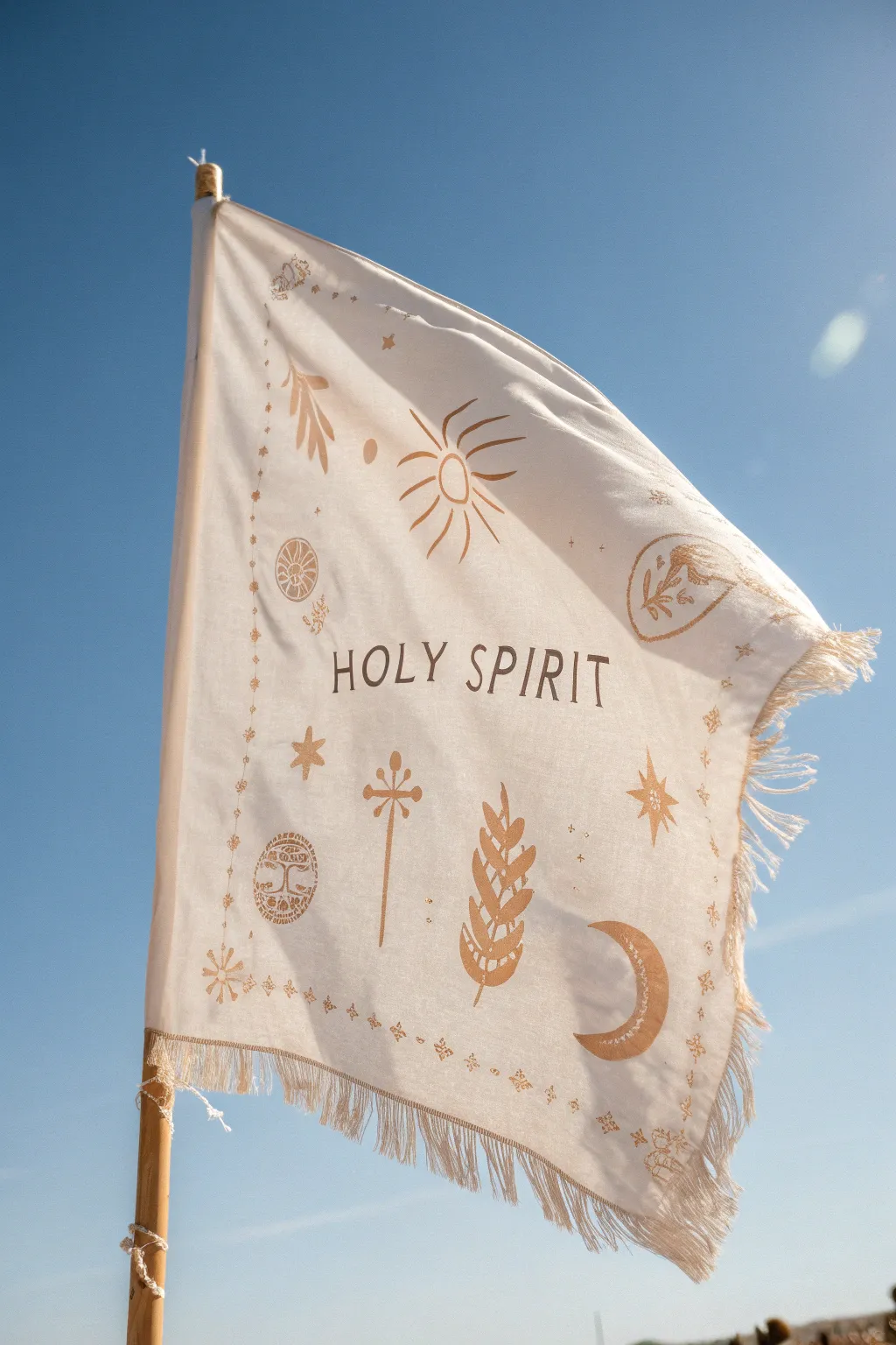 Let your prayers dance with the wind in serene, handcrafted elegance.