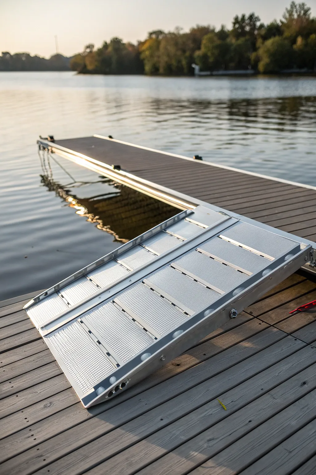 Ingenious and portable: A foldable boat ramp for seamless adventures on the water.
