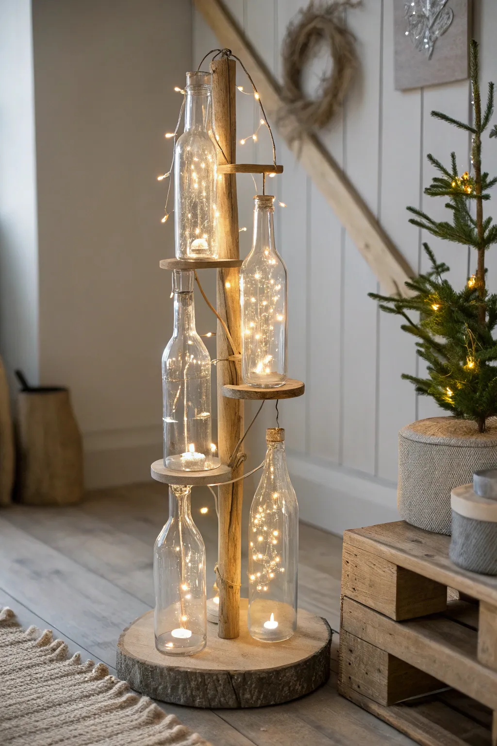 Illuminate your space with enchanting bottle tree lights – where Scandinavian simplicity meets Boho charm.